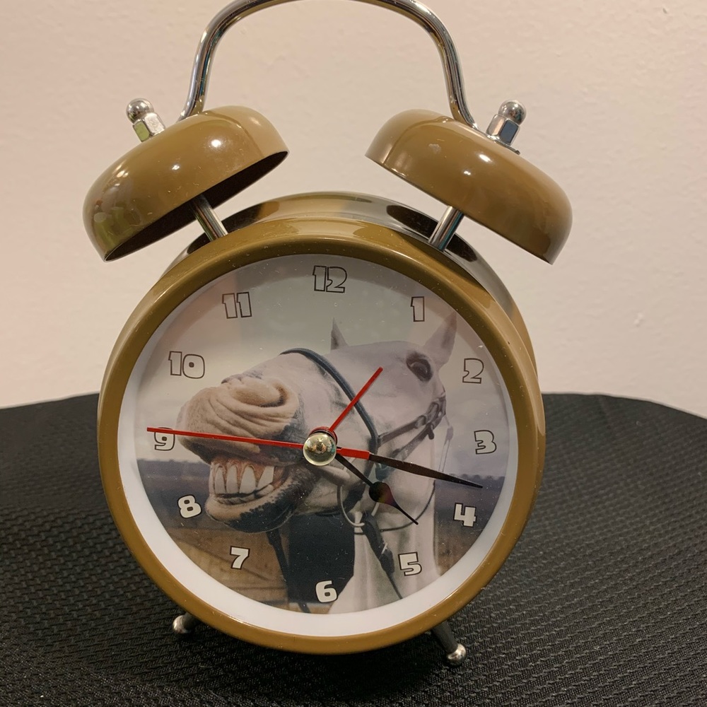 Wacky Walkers Barnyard Series horse alarm clock